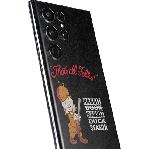 Looney Tunes Elmer Fudd Thats All Folks Galaxy S22 Ultra Skin