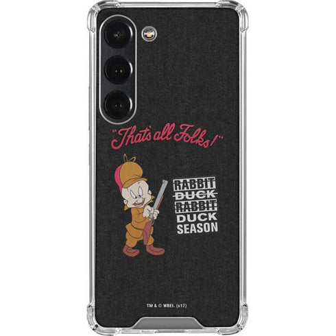 Looney Tunes Elmer Fudd Thats All Folks Galaxy S23 Clear Case
