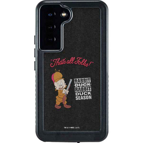 Looney Tunes Elmer Fudd Thats All Folks Galaxy S23 Plus Waterproof Case