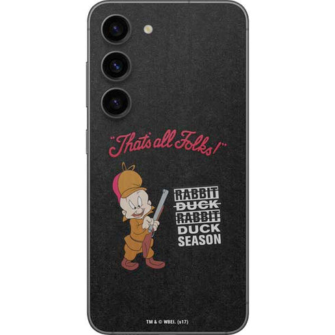Looney Tunes Elmer Fudd Thats All Folks Galaxy S23 Skin