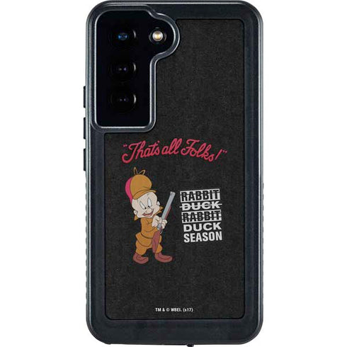 Looney Tunes Elmer Fudd Thats All Folks Galaxy S23 Waterproof Case