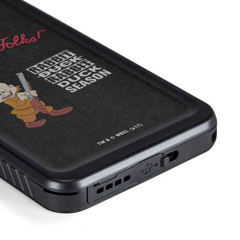 Looney Tunes Elmer Fudd Thats All Folks Galaxy S23 Waterproof Case