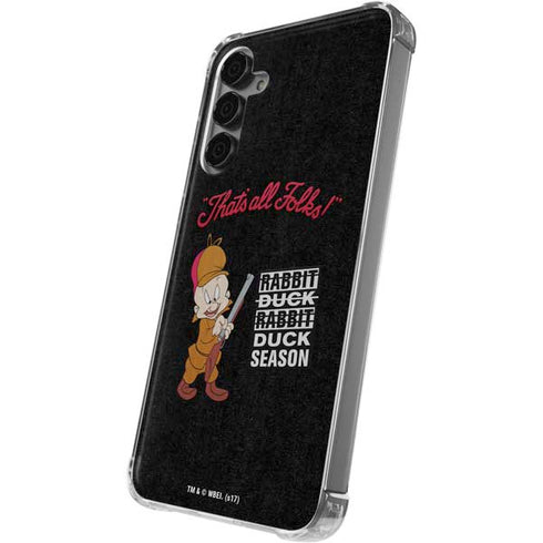 Looney Tunes Elmer Fudd Thats All Folks Galaxy S24 Plus Clear Case