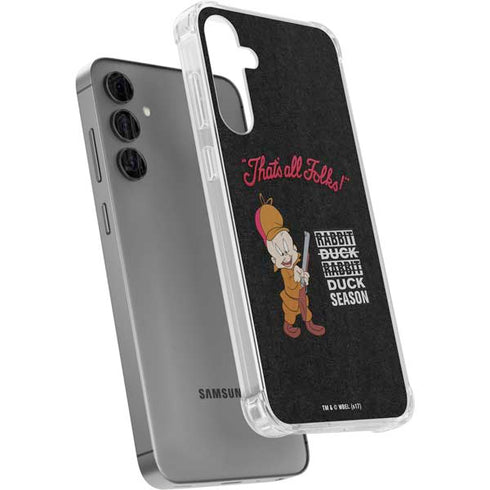 Looney Tunes Elmer Fudd Thats All Folks Galaxy S24 Plus Clear Case