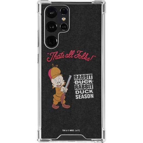 Looney Tunes Elmer Fudd Thats All Folks Galaxy S24 Ultra Clear Case