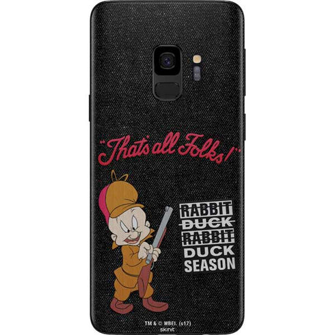 Looney Tunes Elmer Fudd Thats All Folks Galaxy S9 Skin