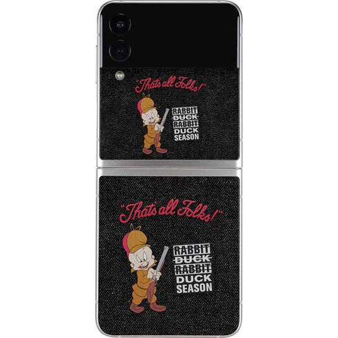 Looney Tunes Elmer Fudd Thats All Folks Galaxy Z Flip3 5G Skin