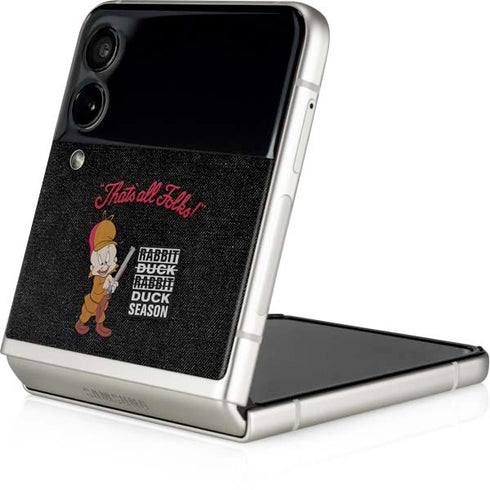 Looney Tunes Elmer Fudd Thats All Folks Galaxy Z Flip3 5G Skin