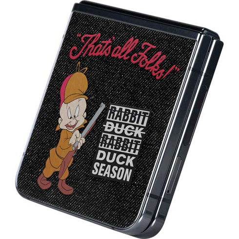 Looney Tunes Elmer Fudd Thats All Folks Galaxy Z Flip5 5G Skin