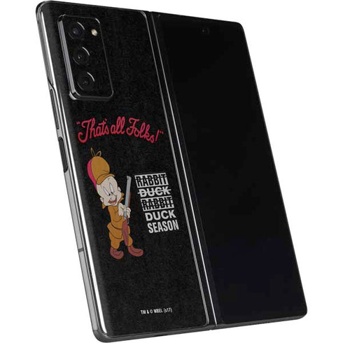 Looney Tunes Elmer Fudd Thats All Folks Galaxy Z Fold2 5G Skin