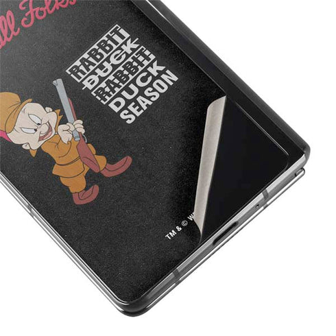 Looney Tunes Elmer Fudd Thats All Folks Galaxy Z Fold2 5G Skin