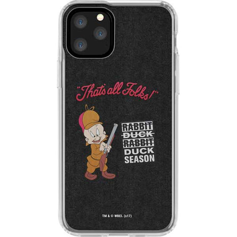 Looney Tunes Elmer Fudd Thats All Folks iPhone 11 Pro Clear Case