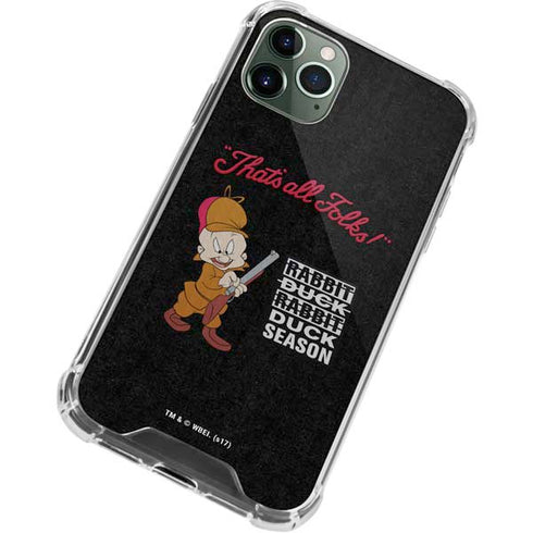 Looney Tunes Elmer Fudd Thats All Folks iPhone 11 Pro Max Clear Case