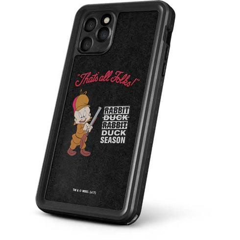 Looney Tunes Elmer Fudd Thats All Folks iPhone 11 Pro Max Waterproof Case