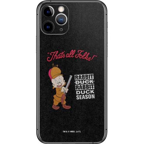 Looney Tunes Elmer Fudd Thats All Folks iPhone 11 Pro Skin