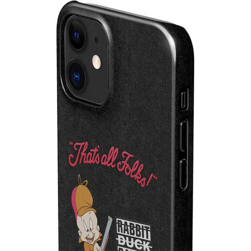 Looney Tunes Elmer Fudd Thats All Folks iPhone 12 Mini Lite Case