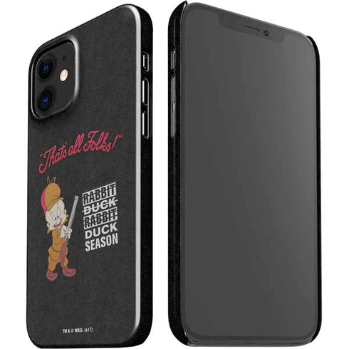 Looney Tunes Elmer Fudd Thats All Folks iPhone 12 Mini Lite Case