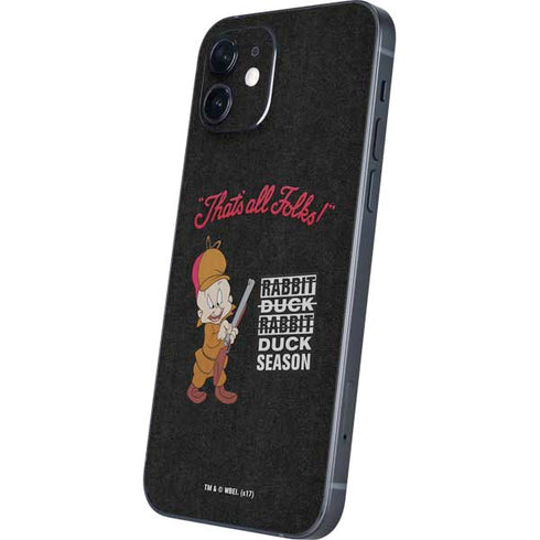 Looney Tunes Elmer Fudd Thats All Folks iPhone 12 Mini Skin