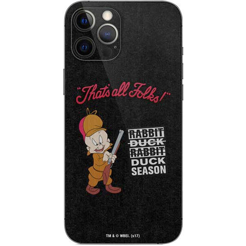 Looney Tunes Elmer Fudd Thats All Folks iPhone 12 Pro Max Skin