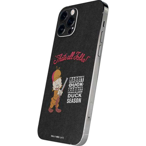 Looney Tunes Elmer Fudd Thats All Folks iPhone 12 Pro Max Skin