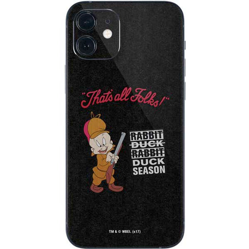 Looney Tunes Elmer Fudd Thats All Folks iPhone 12 Skin