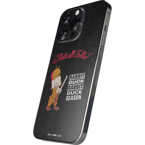 Looney Tunes Elmer Fudd Thats All Folks iPhone 13 Pro Skin