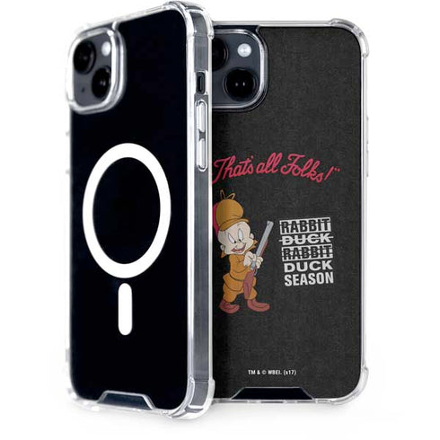 Looney Tunes Elmer Fudd Thats All Folks iPhone 15 Plus MagSafe Case