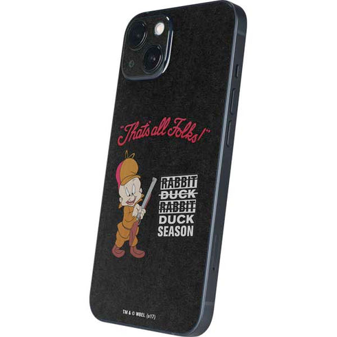 Looney Tunes Elmer Fudd Thats All Folks iPhone 14 Plus Skin