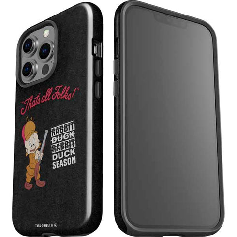 Looney Tunes Elmer Fudd Thats All Folks iPhone 15 Pro Impact Case