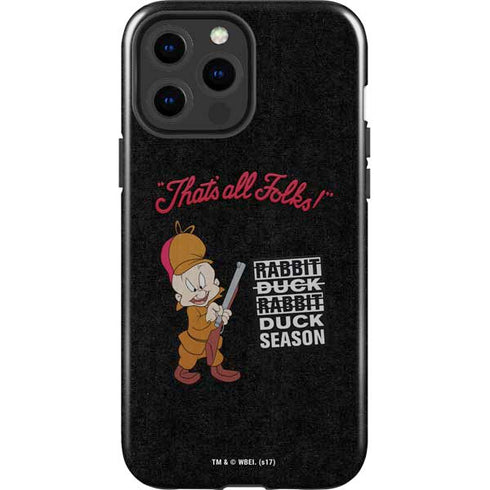 Looney Tunes Elmer Fudd Thats All Folks iPhone 15 Pro Max Impact Case