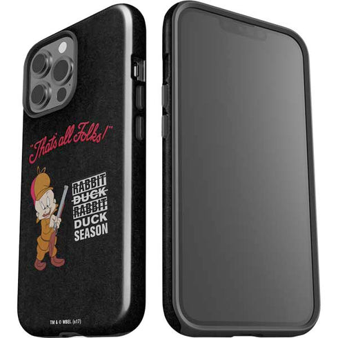 Looney Tunes Elmer Fudd Thats All Folks iPhone 15 Pro Max Impact Case
