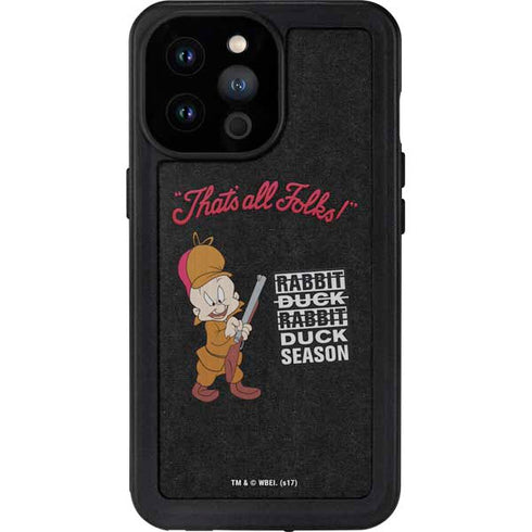 Looney Tunes Elmer Fudd Thats All Folks iPhone 14 Pro Max Waterproof Case