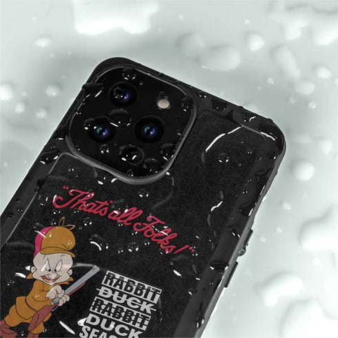 Looney Tunes Elmer Fudd Thats All Folks iPhone 14 Pro Max Waterproof Case