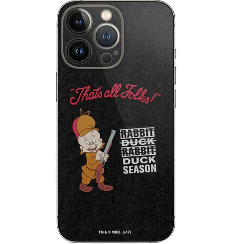 Looney Tunes Elmer Fudd Thats All Folks iPhone 14 Pro Skin