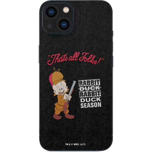 Looney Tunes Elmer Fudd Thats All Folks iPhone 14 Skin