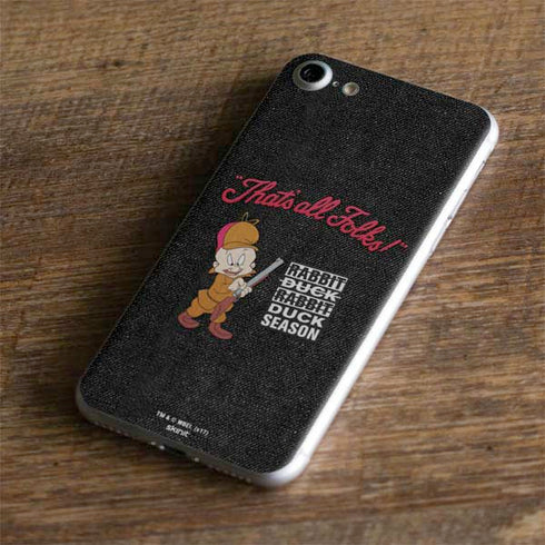 Looney Tunes Elmer Fudd Thats All Folks iPhone 8 Skin