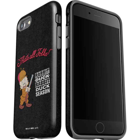 Looney Tunes Elmer Fudd Thats All Folks iPhone SE (2nd & 3rd Gen) Pro Case