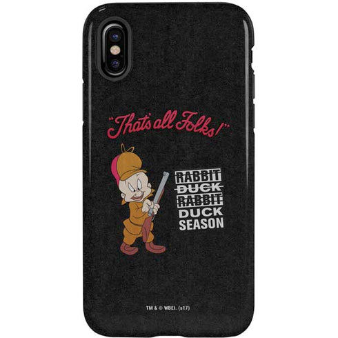Looney Tunes Elmer Fudd Thats All Folks iPhone X Pro Case