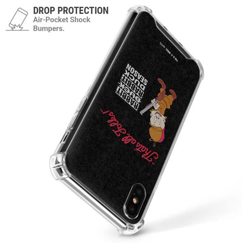 Looney Tunes Elmer Fudd Thats All Folks iPhone XS Max Clear Case