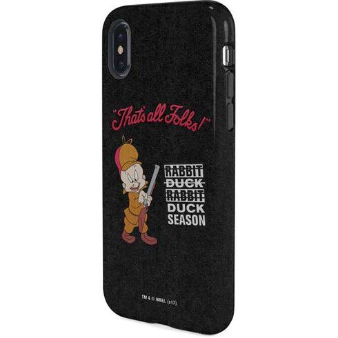 Looney Tunes Elmer Fudd Thats All Folks iPhone XS Pro Case