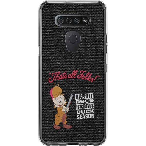 Looney Tunes Elmer Fudd Thats All Folks LG K51/Q51 Clear Case