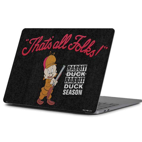 Looney Tunes Elmer Fudd Thats All Folks Apple MacBook Pro 13-inch Skin