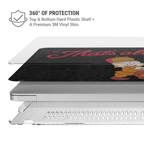 Looney Tunes Elmer Fudd Thats All Folks MacBook Pro 13in (2020) Case plus Skin
