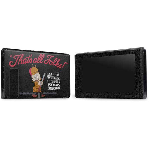 Looney Tunes Elmer Fudd Thats All Folks Nintendo Switch Bundle Skin
