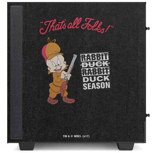Looney Tunes Elmer Fudd Thats All Folks NZXT H510 Compact ATX Mid-Tower Case Skin