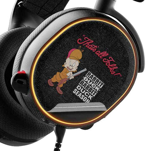 Looney Tunes Elmer Fudd Thats All Folks SteelSeries Arctis 5 Skin