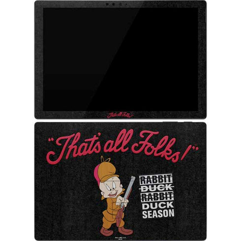Looney Tunes Elmer Fudd Thats All Folks Surface Pro 7 Skin