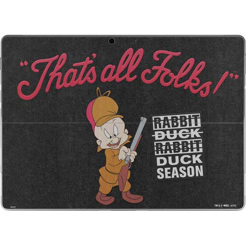 Looney Tunes Elmer Fudd Thats All Folks Surface Pro 9 Skin