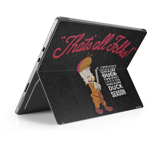 Looney Tunes Elmer Fudd Thats All Folks Surface Pro 9 Skin