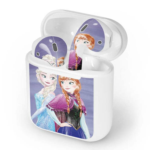 Disney Frozen Elsa and Anna Sisters Art Apple AirPods Skin
